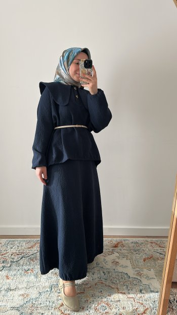 Balon Etekli Takım Lacivert